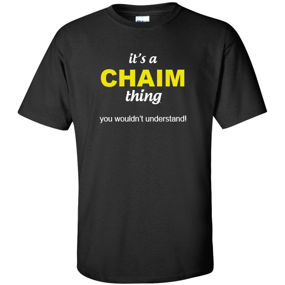 t-shirt for Chaim