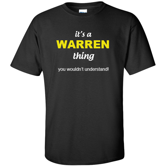 t-shirt for Warren